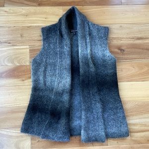 Eileen Fisher mohair wool blend vest PP
